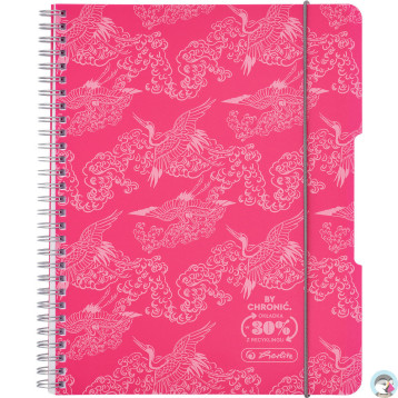 Kołozeszyt A5 80k kratka ECO PP COLORS różowy 400198751 HERLITZ