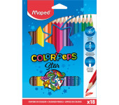 Kredki trójkątne MAPED COLORPEPS 18kolorów 183218