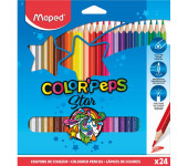 Kredki trójkątne MAPED COLORPEPS 24kolorów 183224