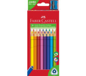 Kredki trójkątne JUMBO 20 kolorów + temp opak. kartonowe 116520 Farber-Castell