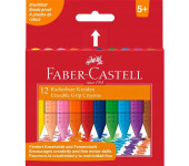 Kredki świecowe GRIP trójkątne 12 kolorów FABER-CASTELL 122520 FC