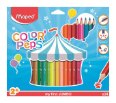Kredki trójkątne MAPED COLORPEPS JUMBO 24kolorów 834013