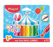 Kredki COLORPEPS świecowe JUMBO 12 kolorów 861311 MAPED