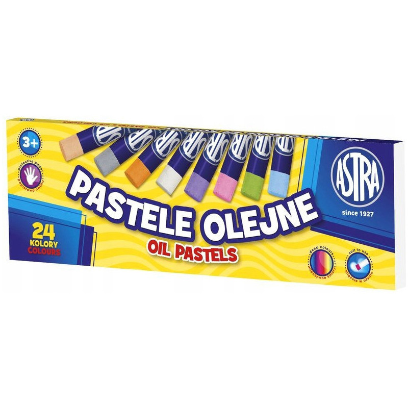 Pastele olejne zestaw 24 kolory kredki 313112002 ASTRA