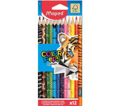 Kredki Colorpeps animals trójkątne 12 szt pud. z zaw. 832212 MAPED