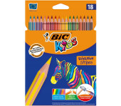 Kredki Eco Evolution 18kolorów STRIPES 9505241 BIC