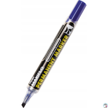 Marker permanentny NLF60 niebieski ścięty z tłoczkiem płynny tusz PENTEL