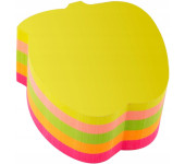Bloczek samoprzylepny 70x70mm 400k neonowy 5 kolorów JABŁKO (110514) D.RECT