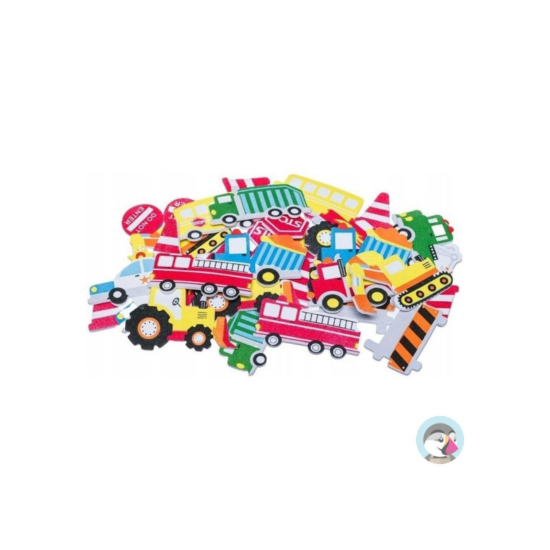 Naklejki z pianki PVC44 Transport 3 35szt. BREWIS