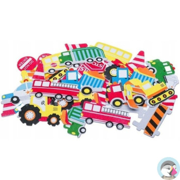 Naklejki z pianki PVC44 Transport 3 35szt. BREWIS