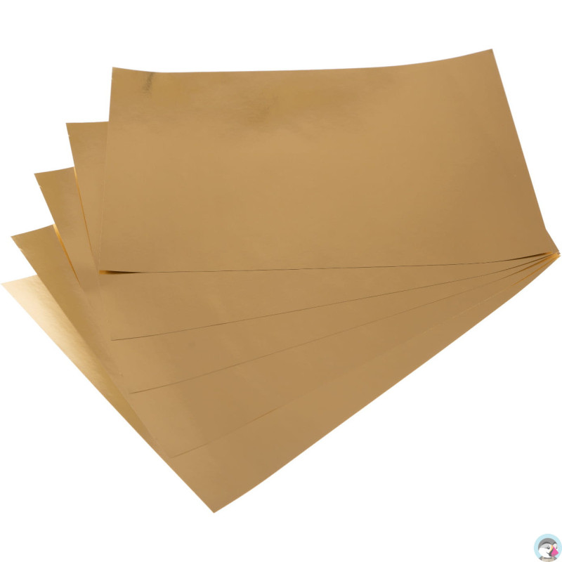 Papier samoprzylepny A4 KRESKA (20 arkuszy) ZŁOTY