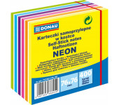 Bloczek samoprzylepny 76x76mm 400k 6 kolorów neonowych 7574011PL-99 DONAU