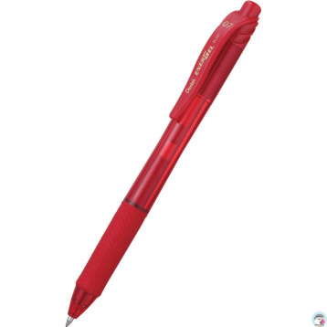 Pióro kulkowe PENTEL BL107 0.7mm czerwone z tuszem żelowym