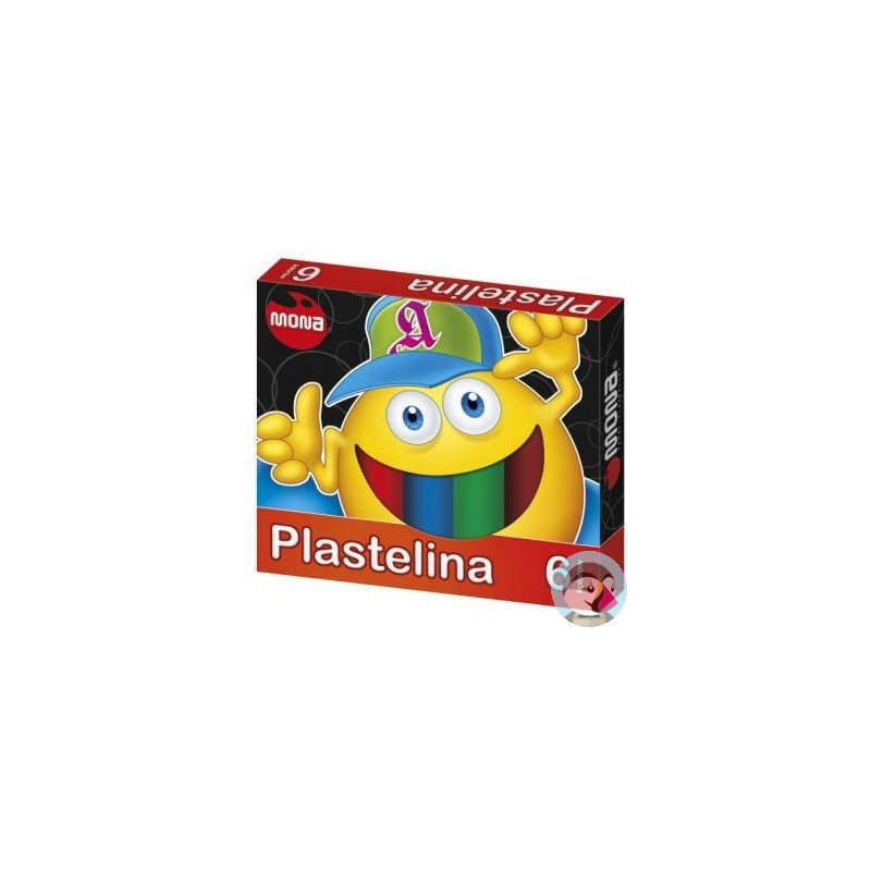 Plastelina szkolna dla dzieci Zestaw 6 kolorów MONA St.Majewski