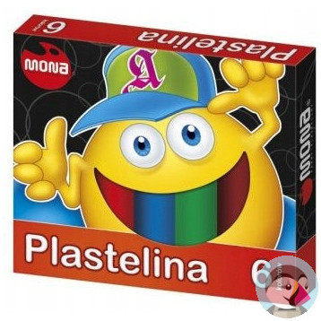 Plastelina szkolna dla dzieci Zestaw 6 kolorów MONA St.Majewski