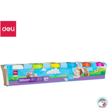 Ciastolina 6 kolorów EH720-6 DELI