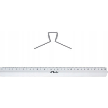 Linijka aluminiowa 30cm z uchwytem 30317 LENIAR Linijka aluminiowa 30cm z uchwytem 30317 LENIAR