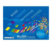 Blok techniczny A4 10k kolorowe kartki KRESKA