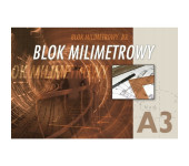 Blok milimetrowy A3 20k KRESKA