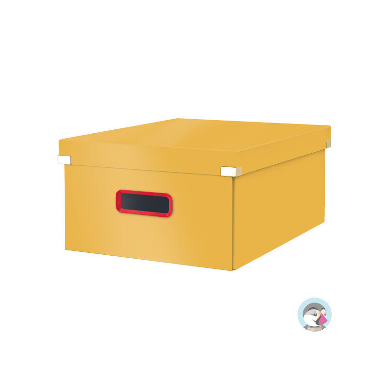 Pudełko do przechowywania Leitz Click&Store Cosy duże żółte 53490019
