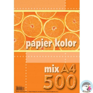 Papier ksero A4 80g KRESKA 500ark mix