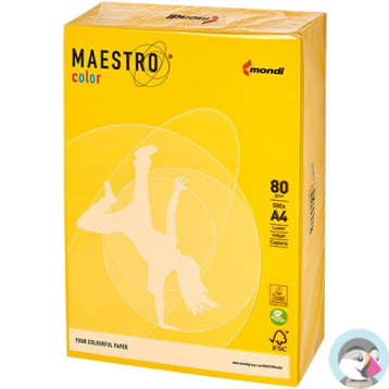 Papier ksero A4 80g MAESTRO COLOR IG50 Intensywny żółć siarkowa