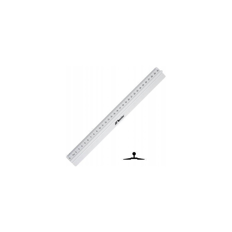 Linijka z uchwytem 20cm 30286 LENIAR