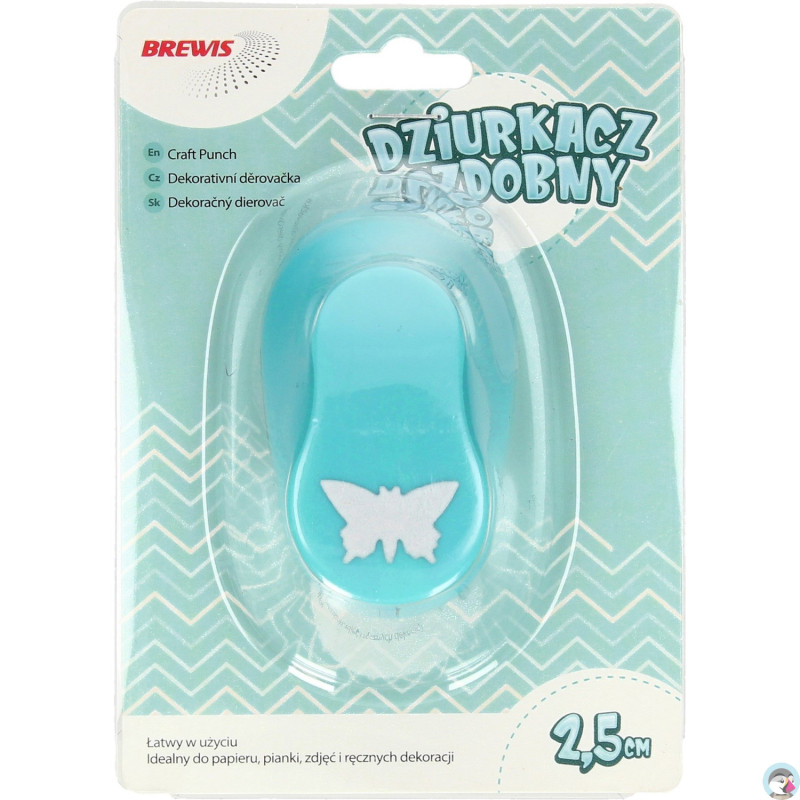Dziurkacz ozdobny 2,5 cm MOTYL D25-20 BREWIS