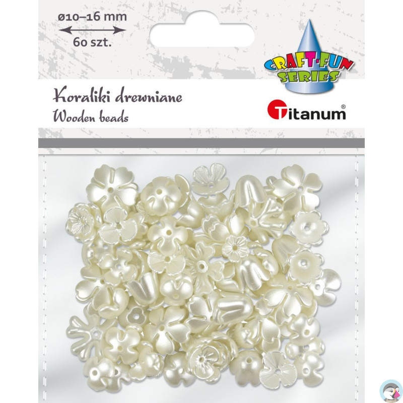 Koraliki kwiatki mix 15g 648537 TITANUM