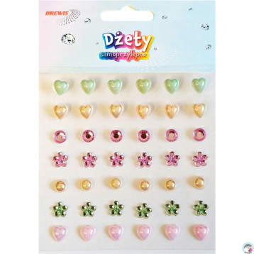 Dżety samoprzylepne DS106 kwiatki, serca BREWIS