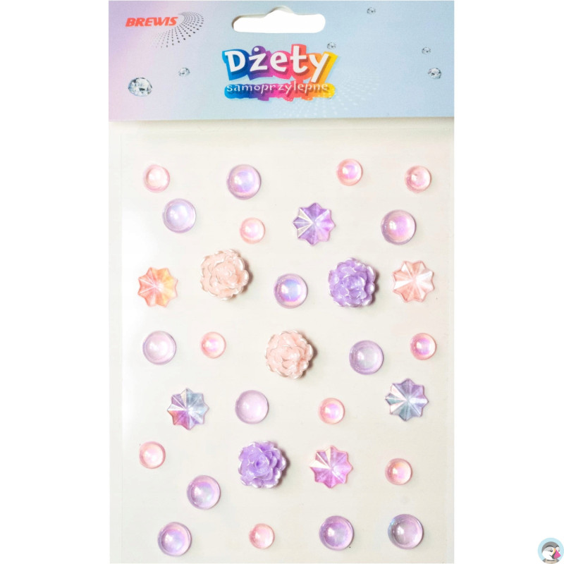 Dżety samoprzylepne DS108 perłowe wzory BREWIS