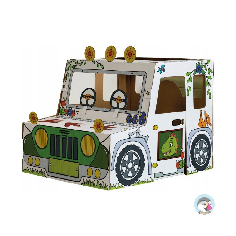 Domek do kolorowania CIĘŻARÓWKA DINOZAUR XL 100142509 FELLOWES