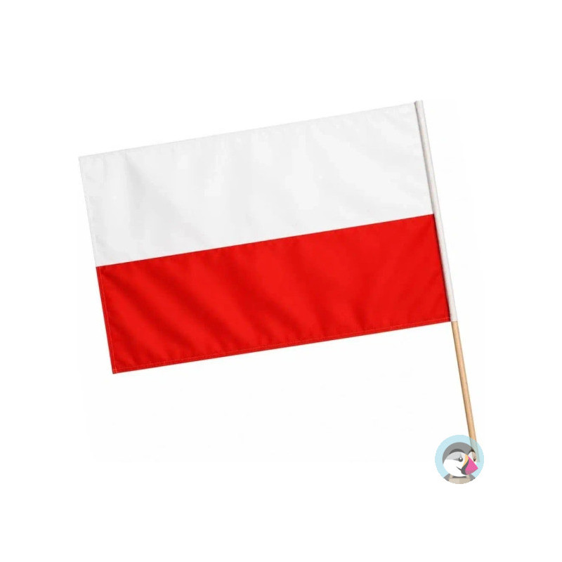 Flaga polski, chorągiewka FL1 68x110cm BREWIS