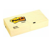 Bloczek samoprzylepny 76x127mm żółty POST-IT (16+4szt) w kartoniku 655CY-VP20 3M