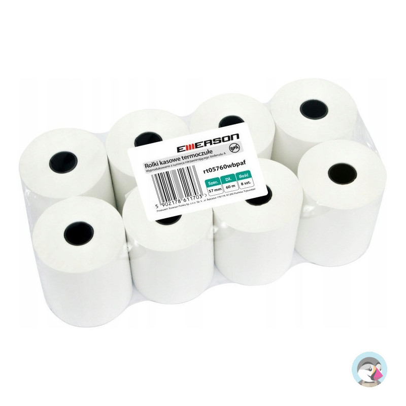 Rolki termiczne 57mmx60m (8szt) EMERSON rt05760wkbpaf BPA free
