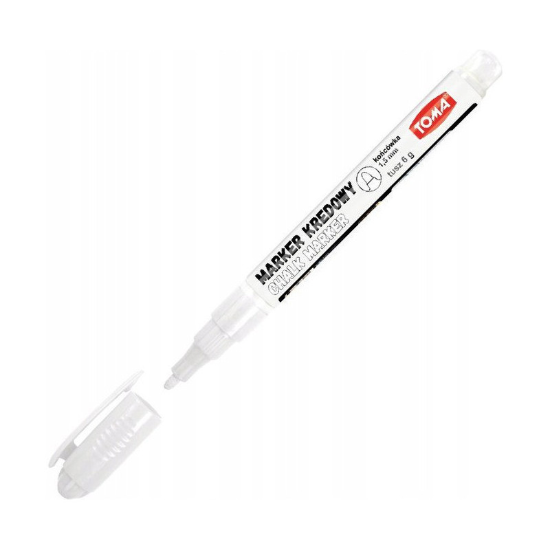 Marker kredowy 1.5mm biały TO-293 TOMA