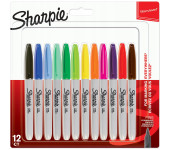 Markery permanentne SHARPIE 12kolorów FINE 2065404