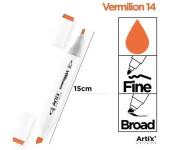 Marker alkoholowy dwustronny VERMILION PP915-14 ARTIX