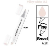 Marker alkoholowy dwustronny MILKY WHITE PP915-19 ARTIX