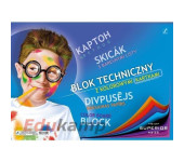 Blok techniczny A3 10k kolorowe kartki KRESKA