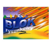 Blok rysunkowy A4 16k z kolorowymi kartkami KRESKA