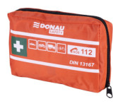 Apteczka samochodowa DONAU SAFETY materiałowa DIN13167 MINI pomarańczowa 32542211-07