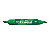 Marker FLIPCHART kon.okr/ści.zielony KM503-Z2 TETIS dwustr5mm/4.2mm