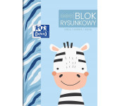 Blok rysunkowy szkolny A3 biały 20 kartek 120g KIDS 400170350 OXFORD