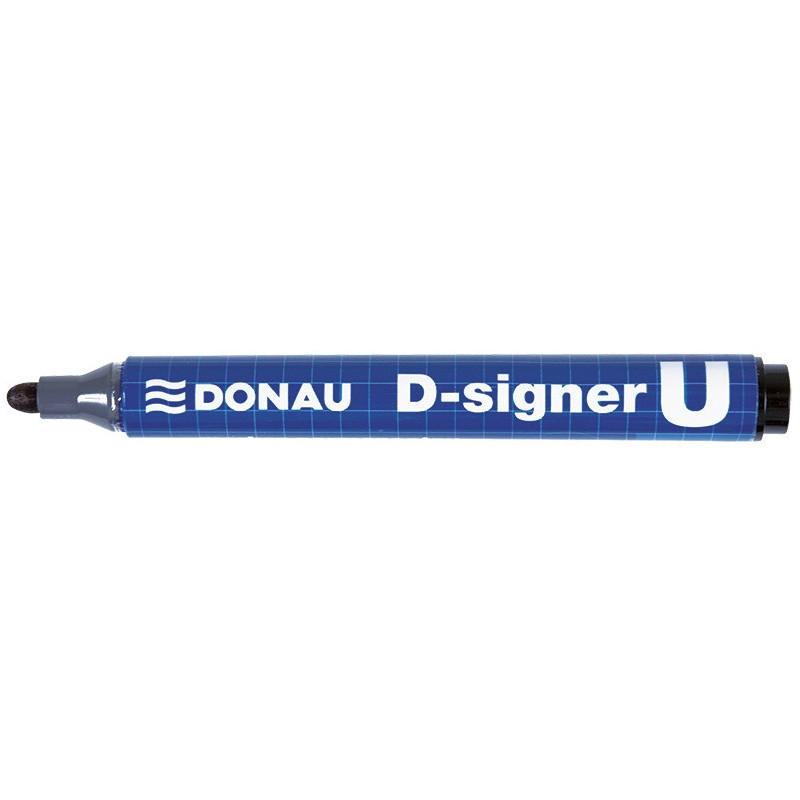 Marker permanentny D-SIGNER U czarny okrągła koncówka 2-4mm 737100 1-01PL DONAU