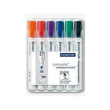 Marker suchościeralny 351 WP6 6szt w etui STAEDTLER