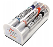 Marker do tablic PENTEL MAXIFLO komplet 4szt z gąbką MWL5S-4N