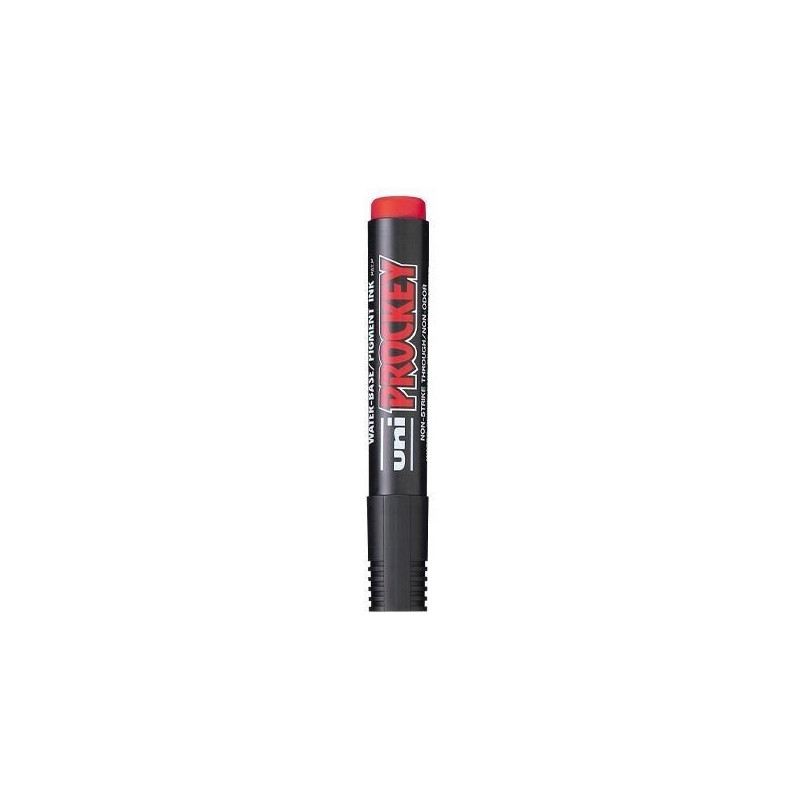Marker permanentny UNI PM-122 okrągły czerwony PROCKEY