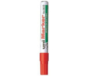 Marker permanentny UNI NO-580 ścięty czerwony