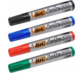 Marker BIC permanentny ECO 2000 mix 4 kolorów okrągła końcówka 8209112